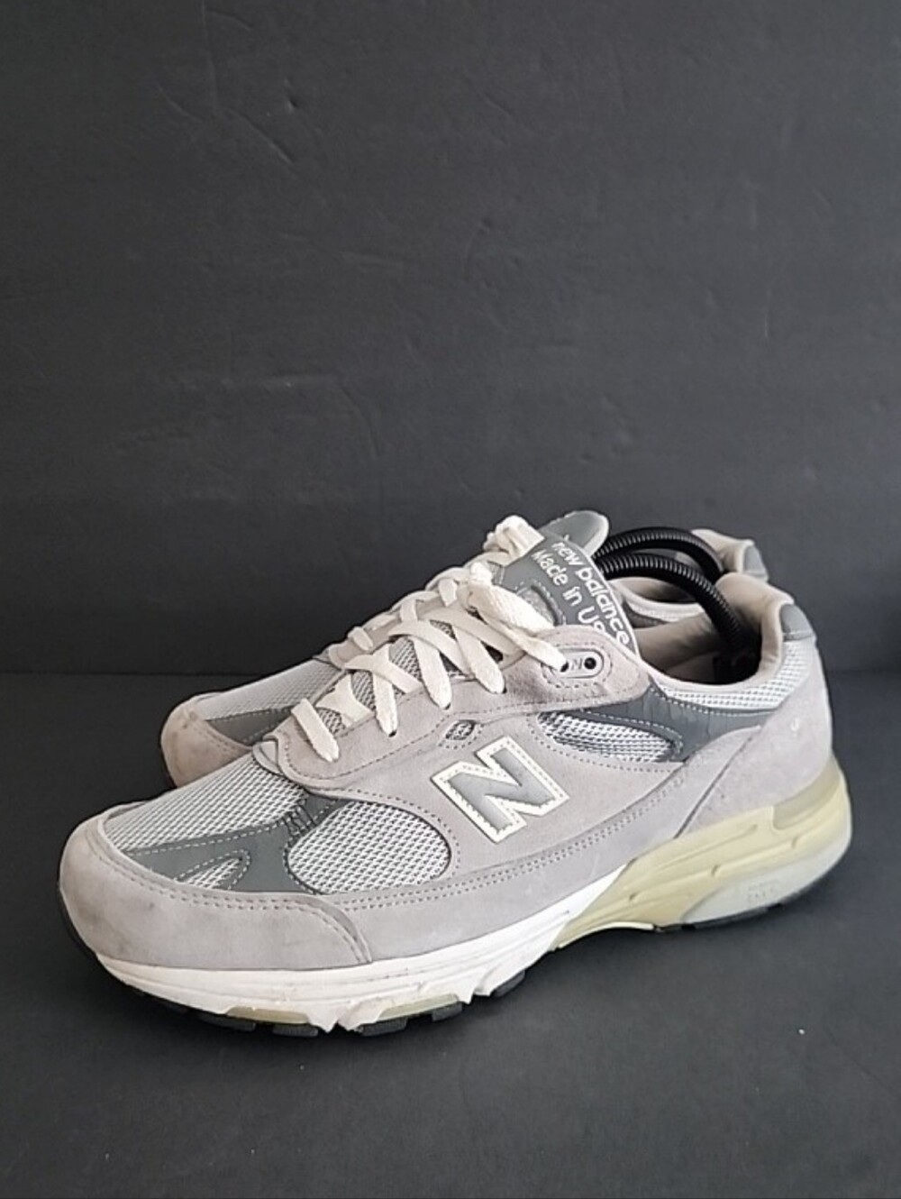 New Balance 993 WR993GL Castle Rock Gray Mesh and Suede Women's Size 9.5